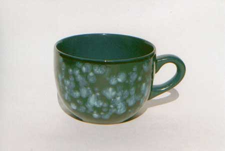 Crystal Glazed Chowder Mugs Green