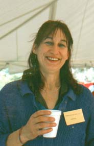 Ursula with styrofoam cup